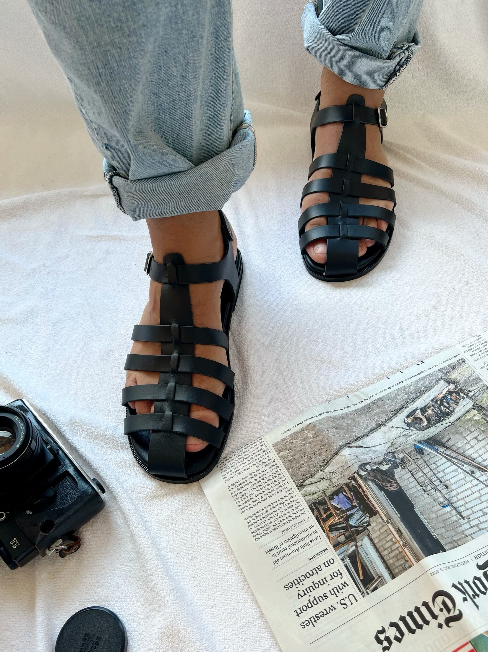 Jsezml Womens Gladiator Sandals Chunky Block Stacked Mid Heels Vintage Open  Toe Ankle High Strappy Sandals with Back Zip - Walmart.com