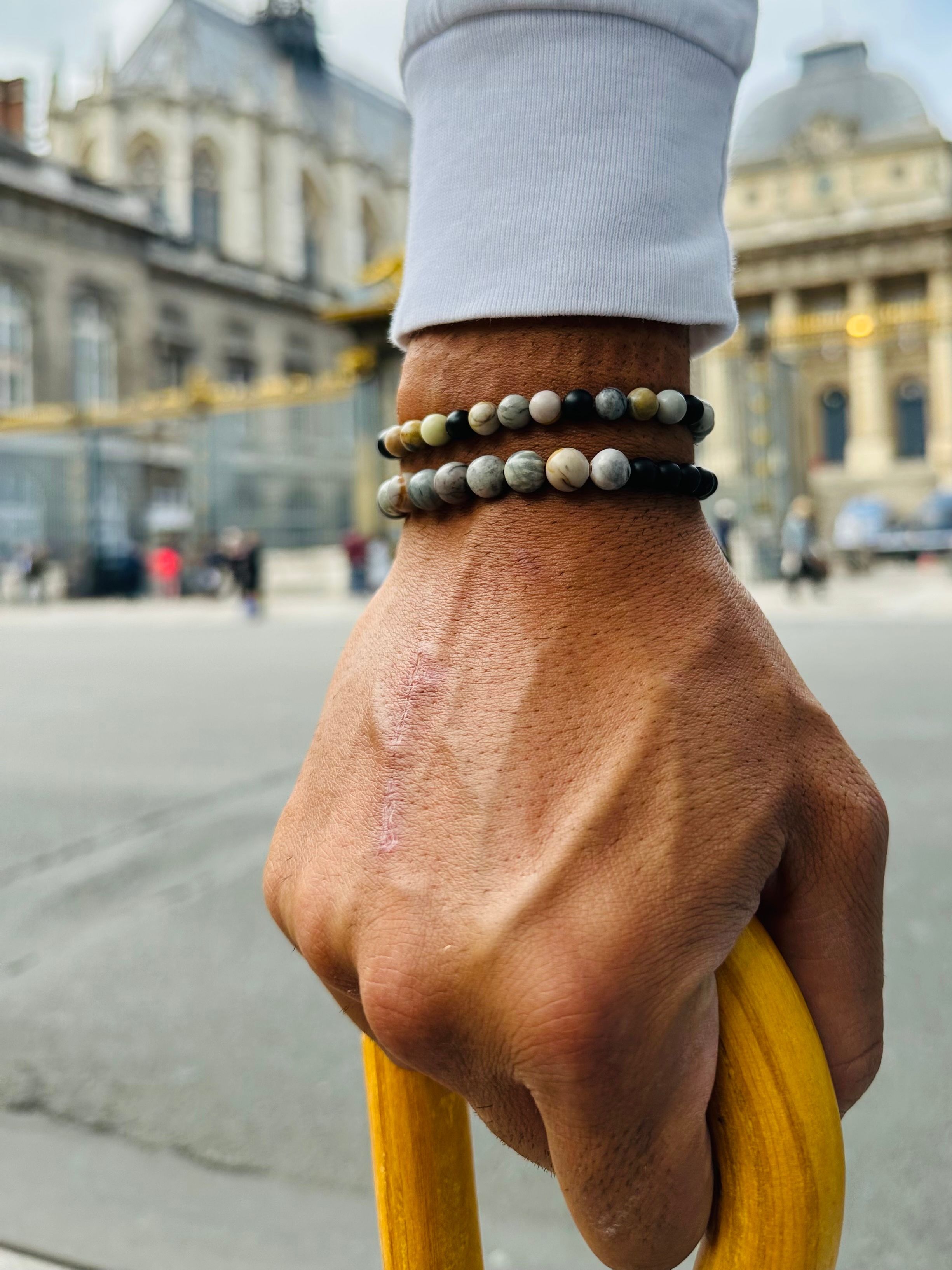 The Gatsby | Men Stack Beaded Bracelets | Men String Beaded Bracelet with  Tiger Eye Obsidian Garnet Stone – Azuro Republic