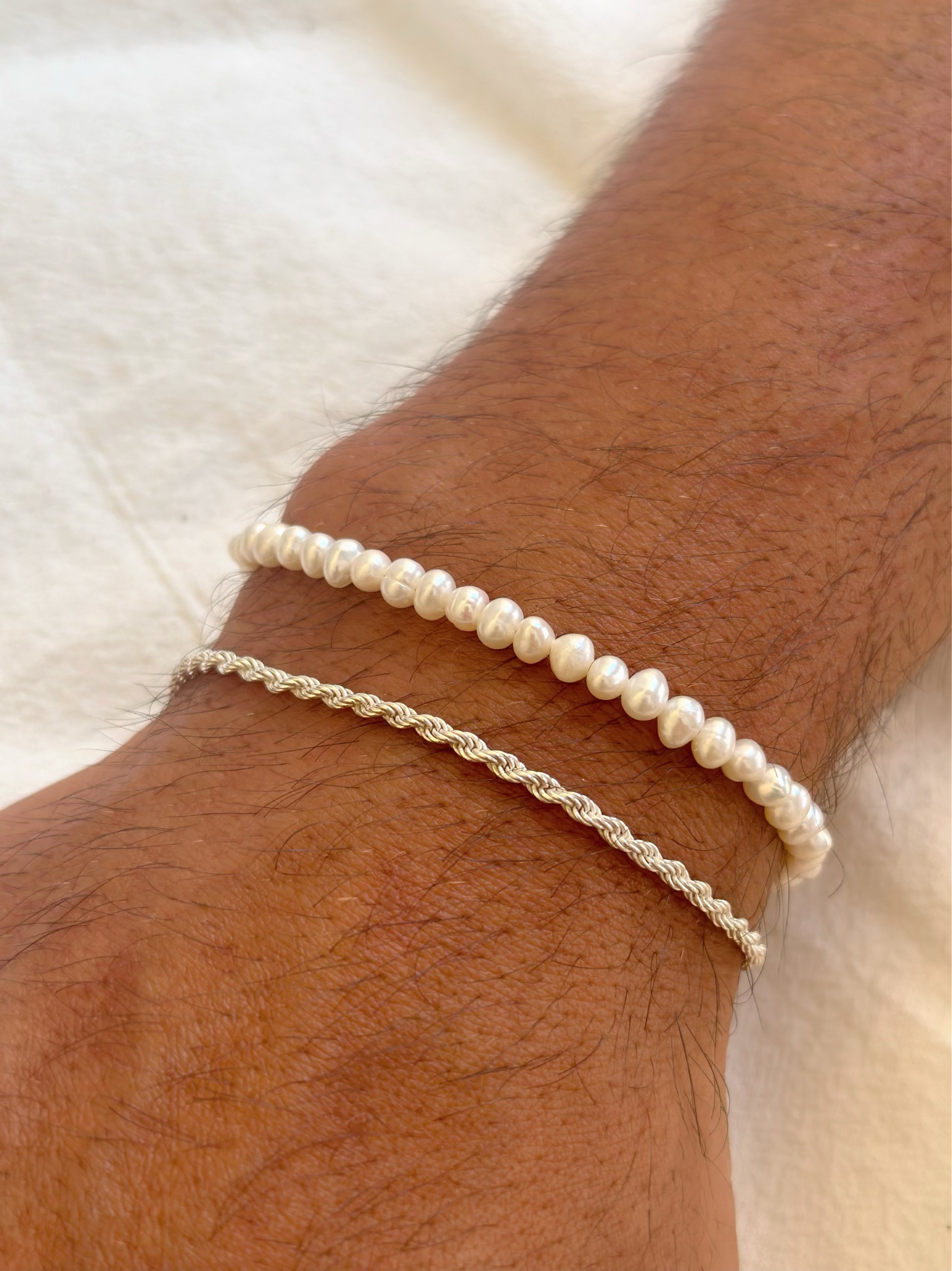 Buy Mens Bracelets, Mens Pearl Bracelet, 18K Gold Bracelet Man, Pearl  Bracelet Men, Mens Chain Real Shell Pearl Bead Bracelet, Gift for Him  Online in India - Etsy