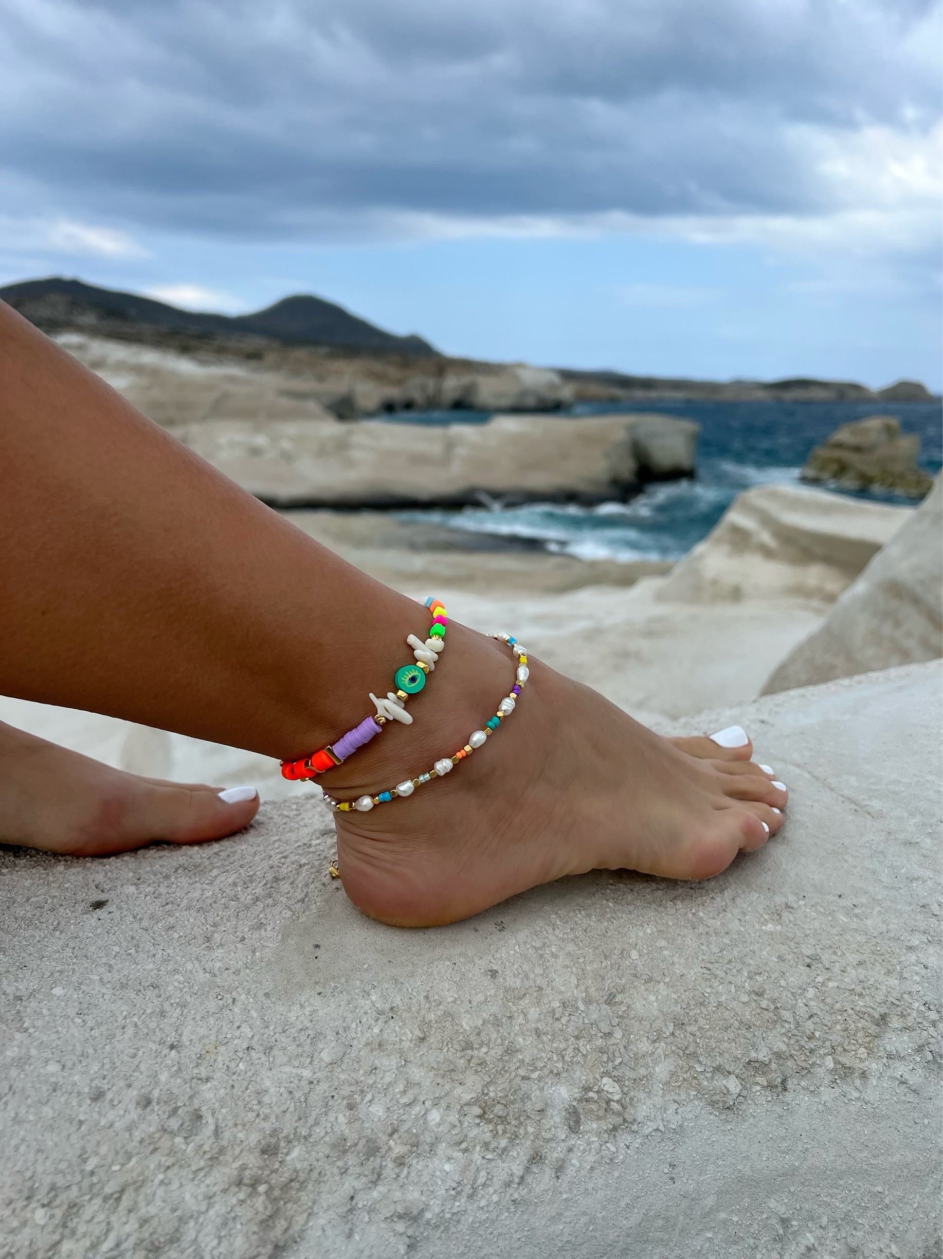Buy Teal Seed Bead Anklet, Beaded Ankle Bracelet for Women, 2 Extension  Chain, Beach Anklet, Unique Gift for Her, Sterling Available Online in  India - Etsy