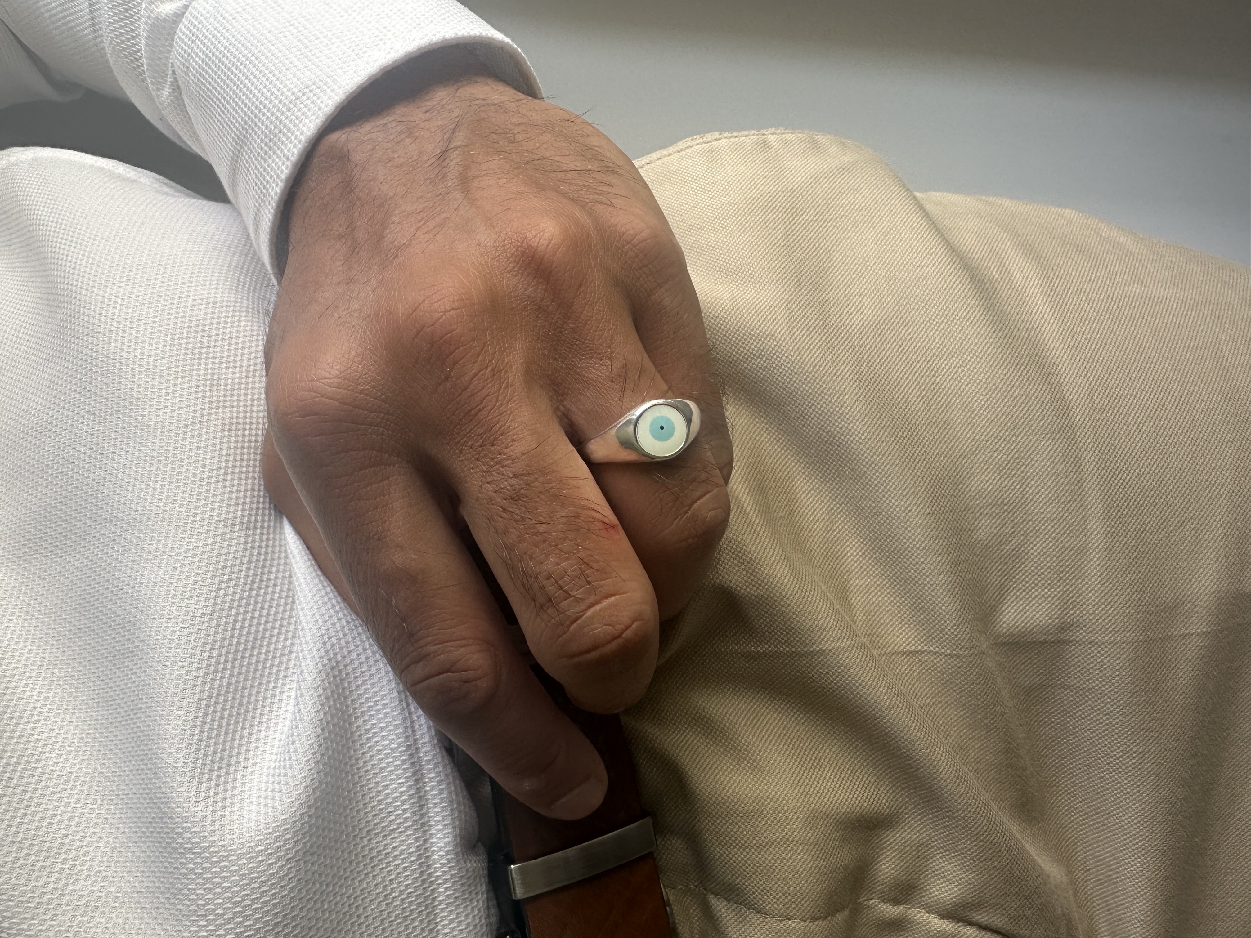 Natural Gemstone Tiger Eye Stone Band Ring For Men Women – Ericol Jewelry