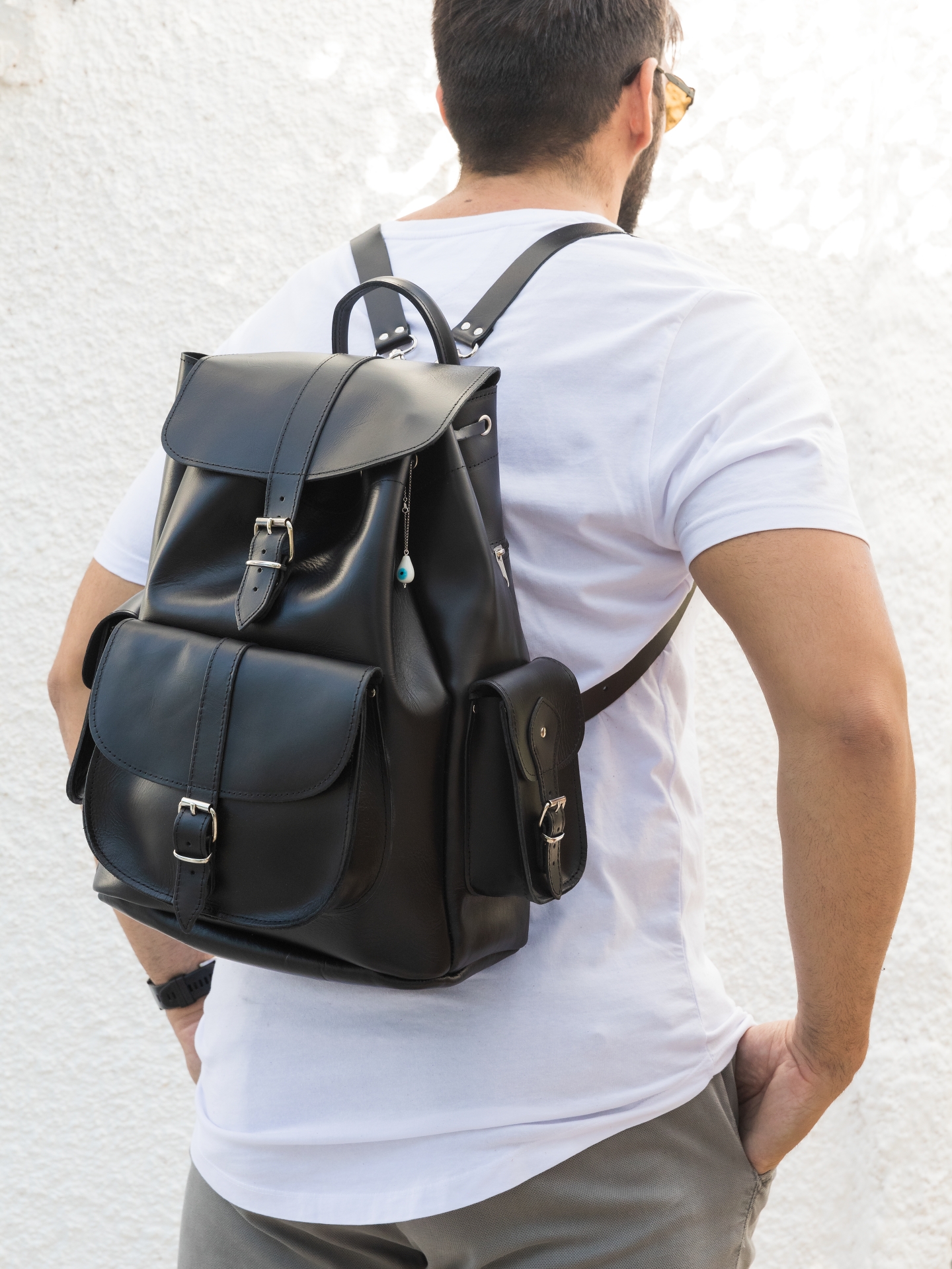 ACCESSORIES :: Leather Bags :: Backpacks :: Black Leather Backpack ...