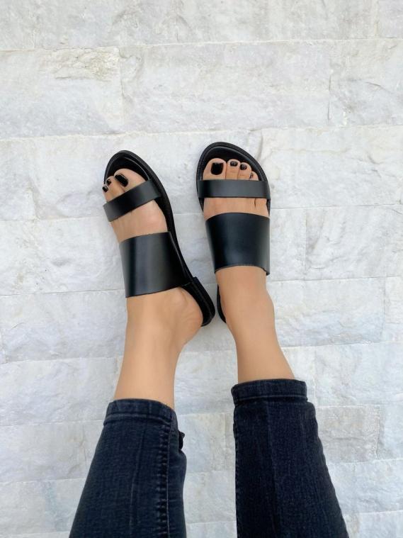 LEATHER SANDALS :: Women's Sandals :: Soft Leather Sandals Black ...