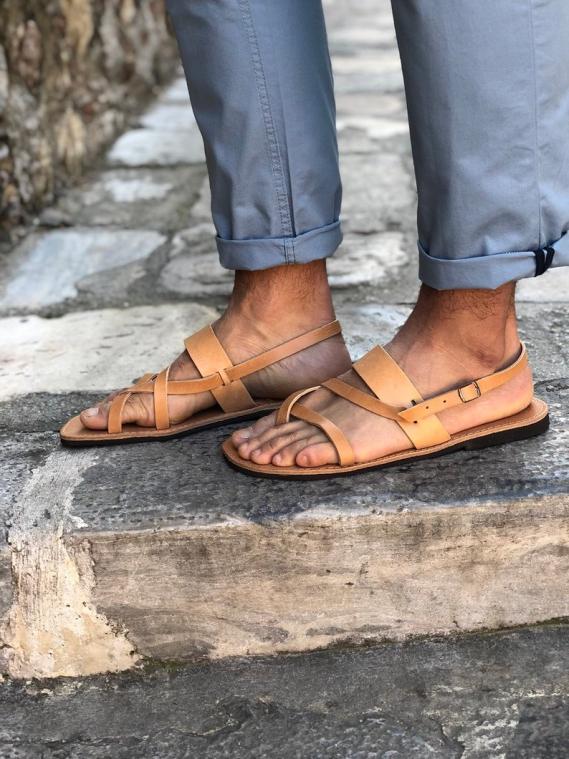 LEATHER SANDALS :: Men's Sandals :: Slingback Leather Sandals Men ...
