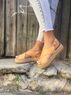 christina Christi | Brown Leather Flatform Sandals 
