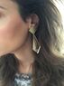 christina Christi | Long Gold Earrings 