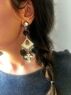 christina Christi | Silver Cross Earrings Boho Style 