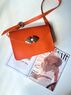 christina Christi | Orange Leather Crossbody Bag - Summer Juicy 