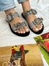 christina Christi | Slide Leather Sandals Women 