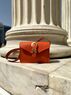 christina Christi | Women Leather Shoulder Bag - Orange Blossom 