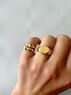 christina Christi | Solitaire Gold Rings Colorful Stones 