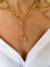 christina Christi | Heart Necklace Gold Zircon 