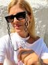christina Christi | Black Sunglasses Chain Acrylic and Aluminium 