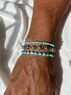 christina Christi | Turquoise Summer Beads Mens Bracelet 