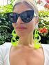 christina Christi | Long Earrings Clip On - Fluo Summer 