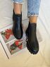 christina Christi | Black Leather Ankle Boots 