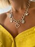 christina Christi | Handmade Silver Heart Layering Necklace 