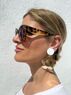 christina Christi | Gold Floral Clip On Earrings 