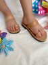 christina Christi | Leather Sandals Kids Double Straps 