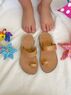 christina Christi | Leather Sandals Kids Double Straps 