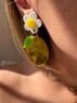christina Christi | Lemon Charm Earrings Clip On 