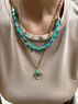 christina Christi | Turquoise Howlite Stones Necklaces 