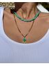 christina Christi | Turquoise Howlite Stones Necklaces 