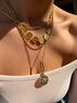 christina Christi | Gold Layering Necklace Set Stainless Steel 
