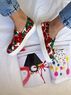 christina Christi | Spring Leather Shoes Vans Style - Pomegranates n Poppies 