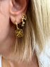 christina Christi | Minimalist Gold Hoop Earrings - Mom Charm 