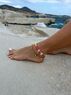 christina Christi | Handmade Adjustable Anklet Bracelet Set with Colorful Beads and Gold Accents 