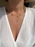 christina Christi | Gold Mama Charm Necklace n Evil Eye Turquoise Zircons 