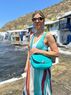 christina Christi | Full Grain Leather Crossbody Bag - Studs on Summer 
