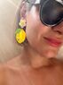 christina Christi | Lemon Charm Earrings Clip On 