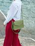 christina Christi | Handmade Leather Shoulder Bag in Military Color - Fashionable Warriors 