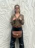 christina Christi | Brown Leather Shoulder Bag - Colors Trilogy 