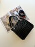 christina Christi | Black  Leather Purse - Shopper's Bag 