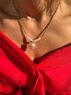christina Christi | Gold Chunky Chain Daisy Zircons Necklace 