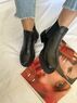 christina Christi | Women Ankle Boots - Black on Black 