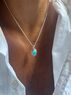 christina Christi | Real Turquoise Stone Necklace Men 