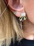 christina Christi | Minimal Gold Flower Earrings n Hearts 
