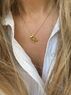 christina Christi | Gold Love Necklace Minimal Chunky Chain 