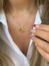 christina Christi | Gold Love Necklace Minimal Chunky Chain 