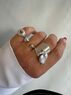 christina Christi | Handmade Silver Heart Rings 