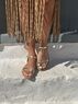 christina Christi | Gold Gladiator Leather Sandals Women - Comfort Flats Gold 
