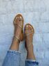 christina Christi | Chic Strappy Sandal Gold Leather 