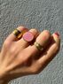 christina Christi | Χρυσά Γυναικεία Δαχτυλίδια Ροζ Πέτρα 