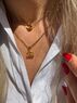 christina Christi | Minimal Evil Eye & ''I love you MOM'' Necklace 