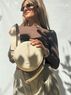 christina Christi | Round Leather Handbag - Dream in Beige 