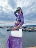christina Christi | Women Leather Top Handle Bag - White Chicness 